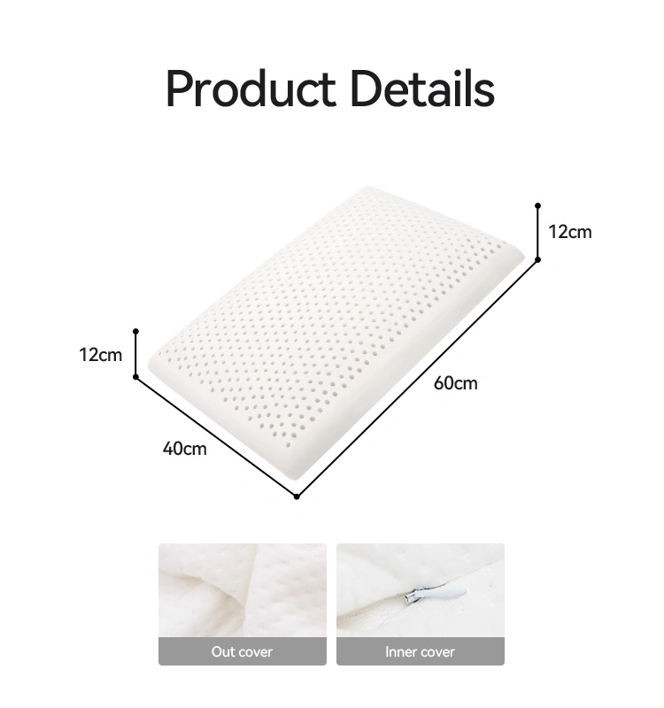 New Material Bed Rest Latex Pillow Feel-Removable Knitted Pillow Covers Pillows